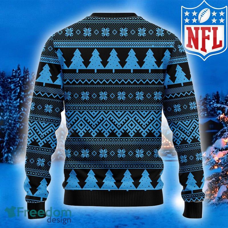 Carolina Panthers Dog Family Holiday Ugly Sweater, Size: XL