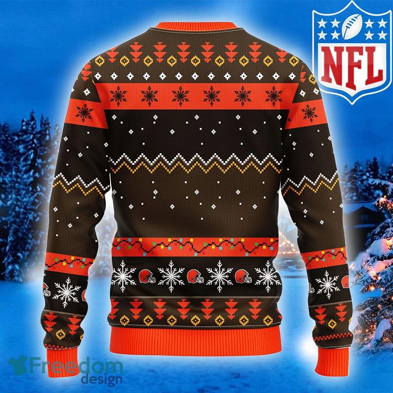 NFL Fans Cleveland Browns HoHoHo Mickey Logo Ugly Christmas