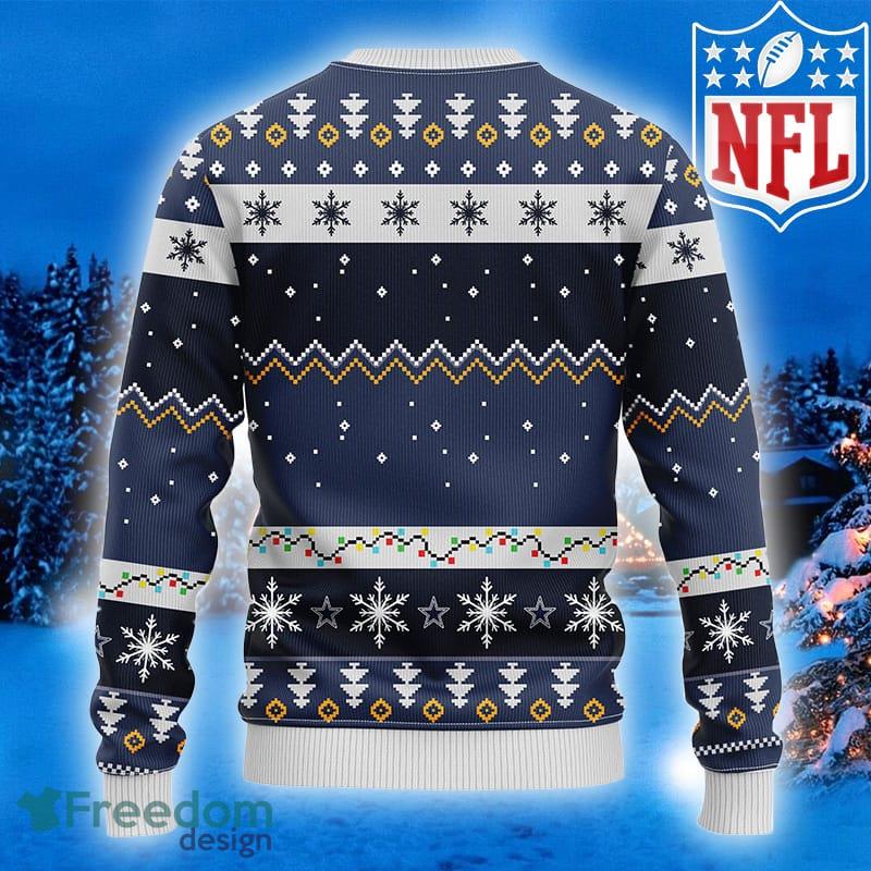 NFL Fans Dallas Cowboys HoHoHo Mickey Logo Ugly Christmas Sweater For Men  And Women - Freedomdesign