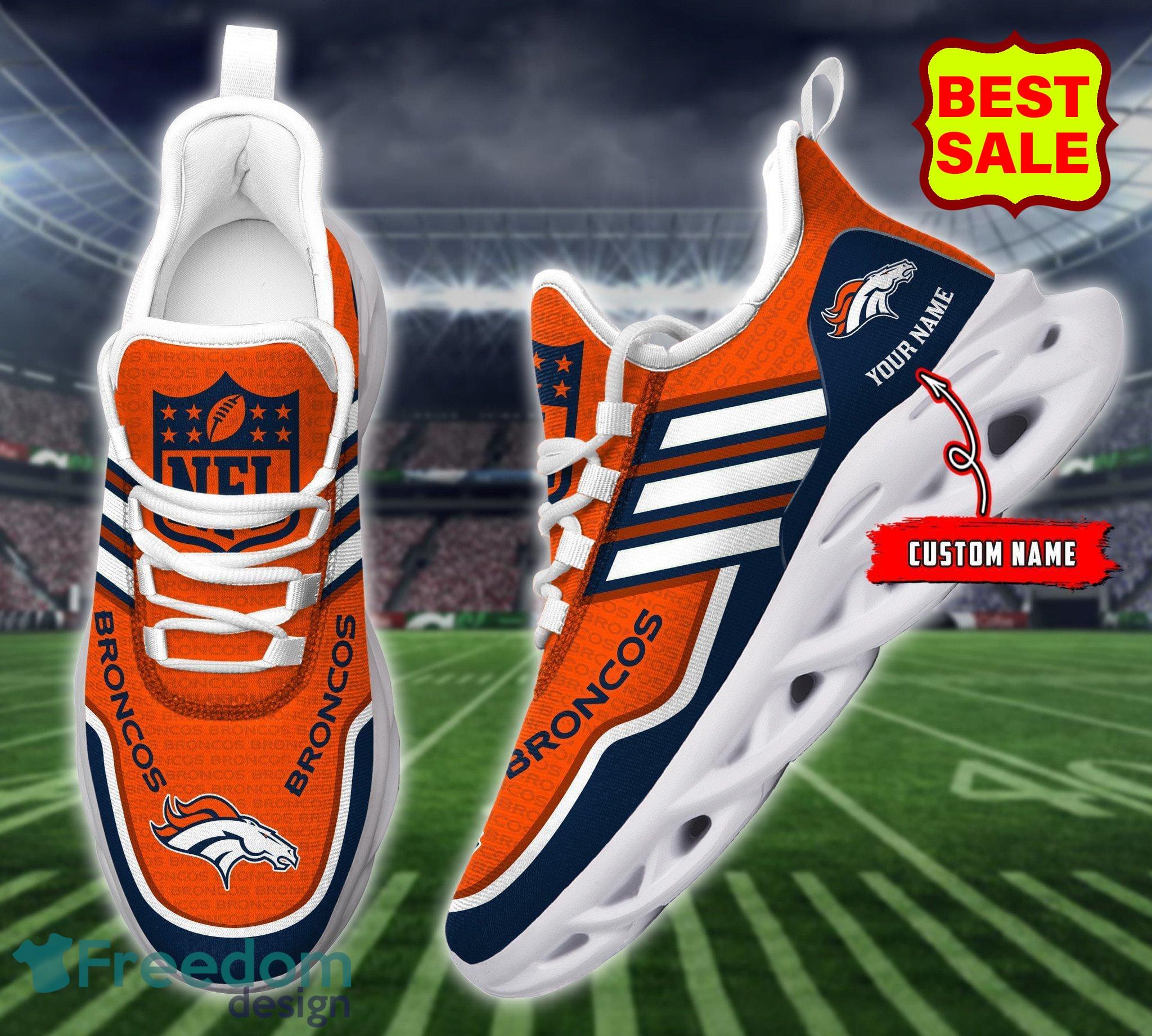 Denver Broncos Chunky Shoes NFL Football Team Custom Name Max Soul