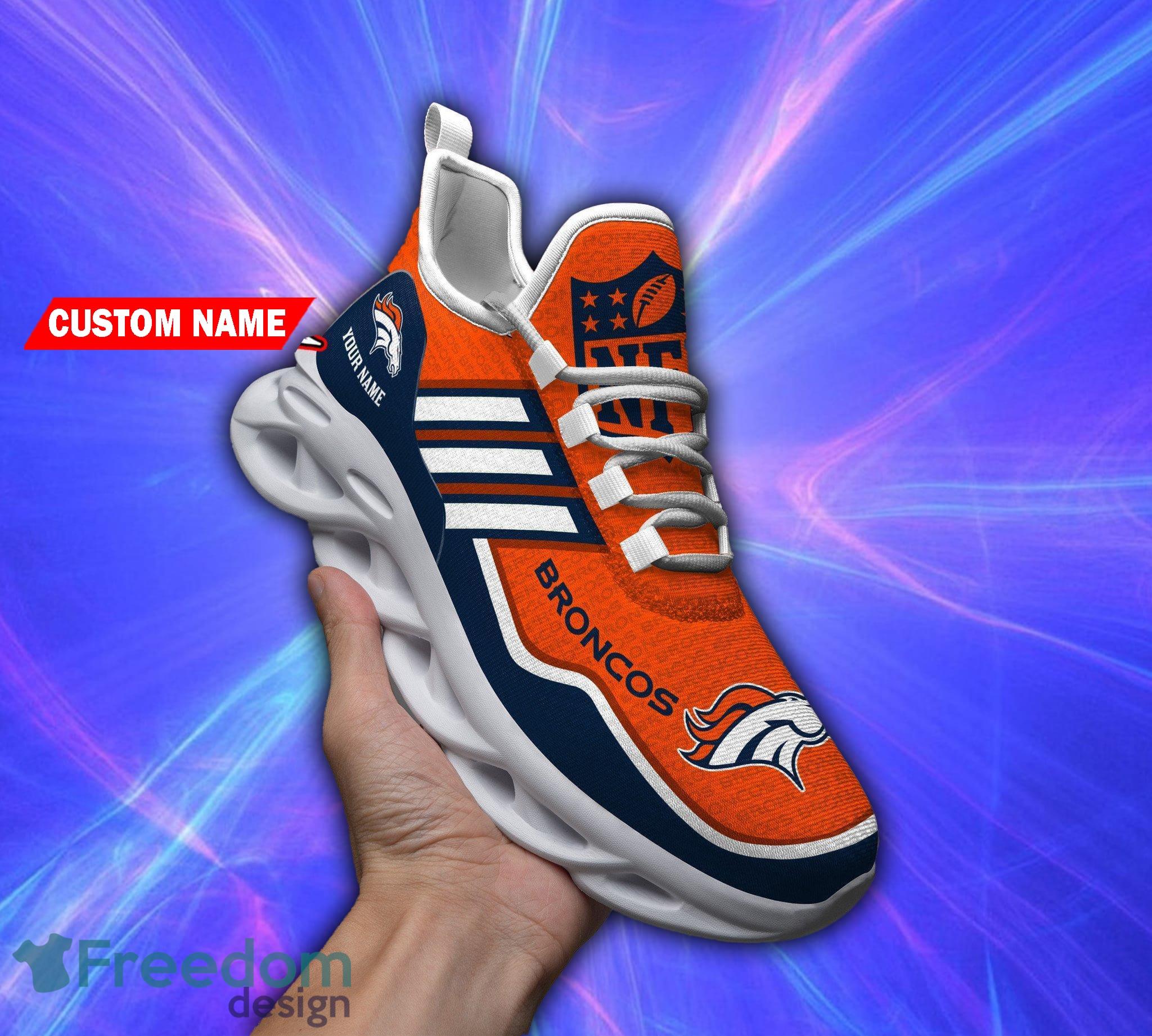 Denver Broncos Chunky Shoes NFL Football Team Custom Name Max Soul