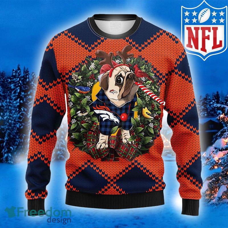 NFL Fans Denver Broncos Pub Dog Logo Ugly Christmas Sweater For Men And  Women - Freedomdesign