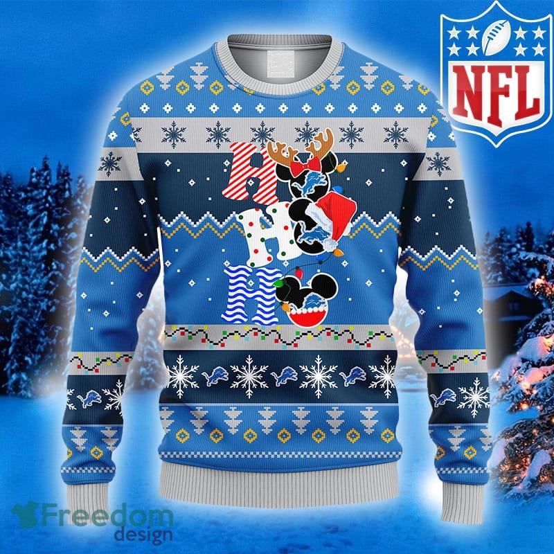 Detroit Lions Ugly Christmas Sweater Holiday Party Lions Fans - T-shirts  Low Price