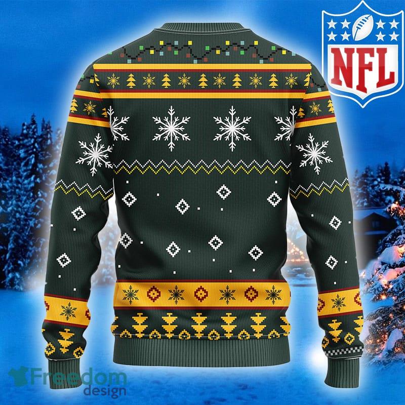 NFL Fans Green Bay Packers Funny Grinch Logo Ugly Christmas