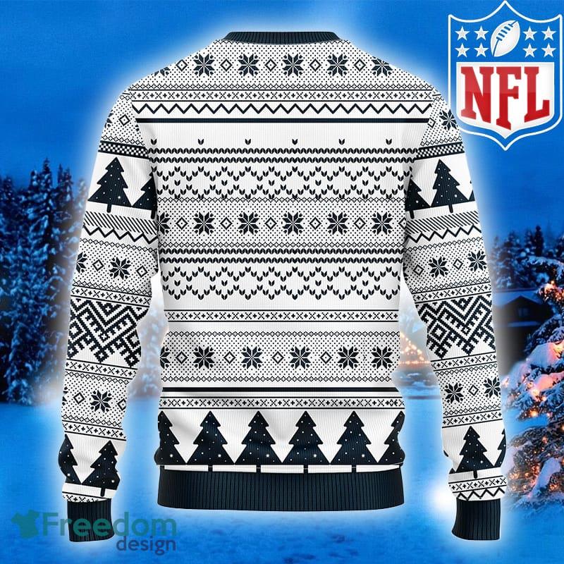 Houston Texans Snowflakes Pattern Ugly Christmas Sweater