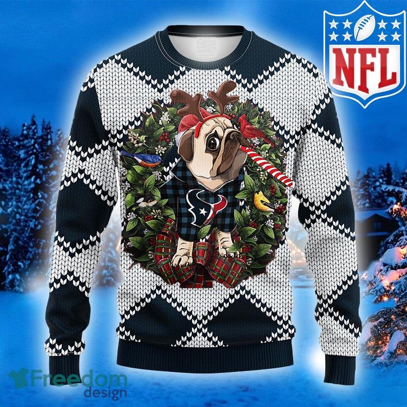 NFL Houston Texans Groot Hug Christmas Ugly Sweater –