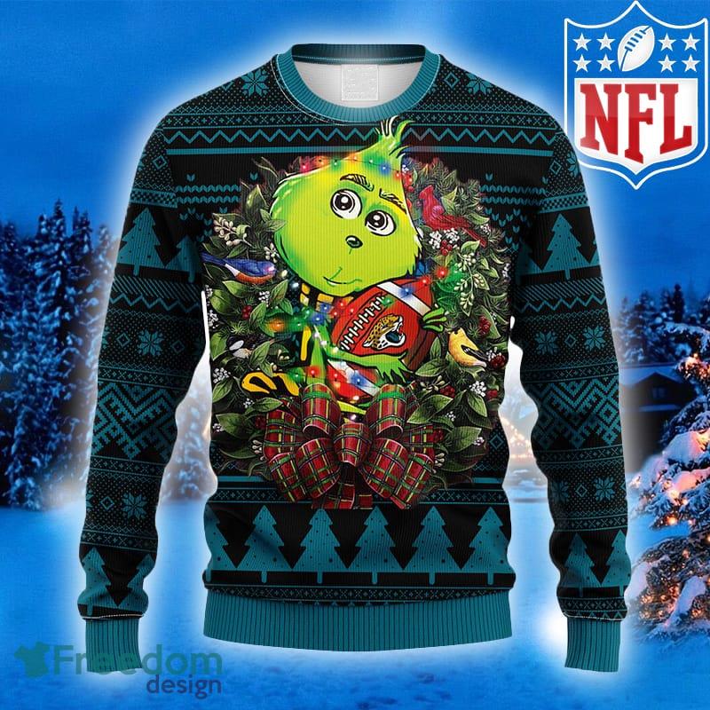 Grinch Jacksonville Jaguars 3D Ugly Christmas Sweater