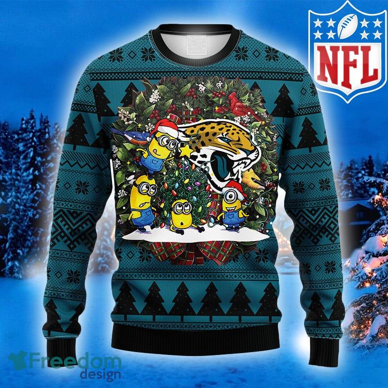 Jacksonville Jaguars Football Team Logo Custom Christmas Gift All Over  Print Ugly Christmas Sweater - Freedomdesign