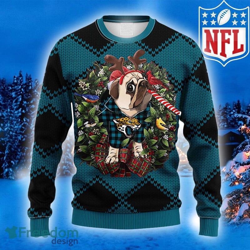 Jacksonville Jaguars Football Team Logo Custom Christmas Gift All Over  Print Ugly Christmas Sweater - Freedomdesign