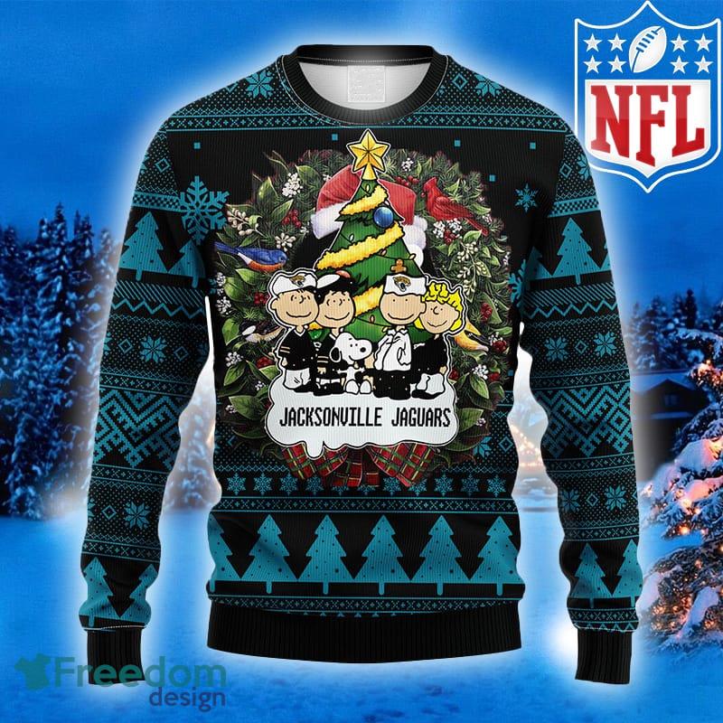 Jacksonville Jaguars NFL Big Logo Ugly Christmas Sweater Gift For