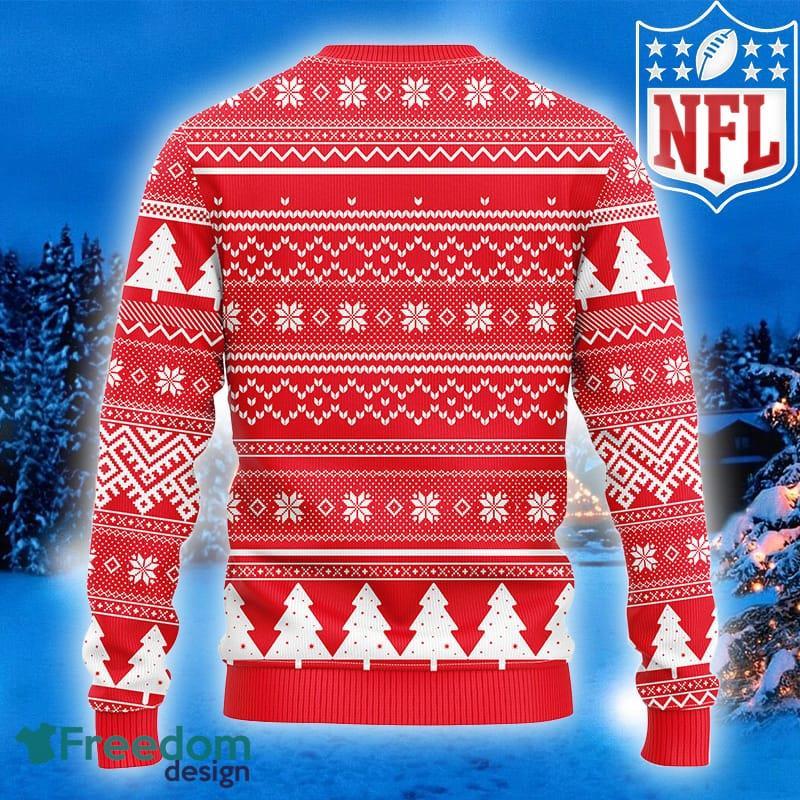 Merry Christmas Snow Pattern Funny Cute Kansas City Chiefs Ugly