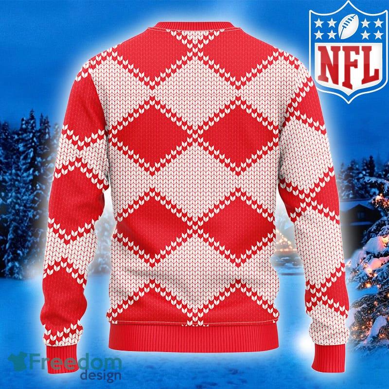 Kansas City Chiefs Holiday Wordmark Dog Sweater