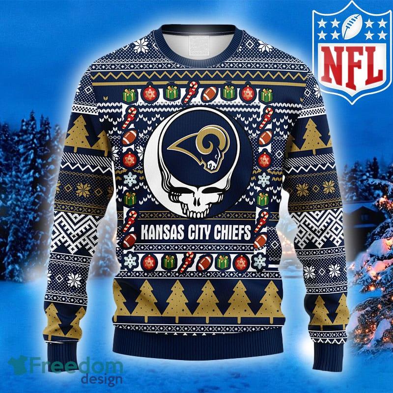 NFL Los Angeles Rams Logo With Funny Grinch Ugly Christmas Sweater Sport  Fans Men And Women Christmas Gift