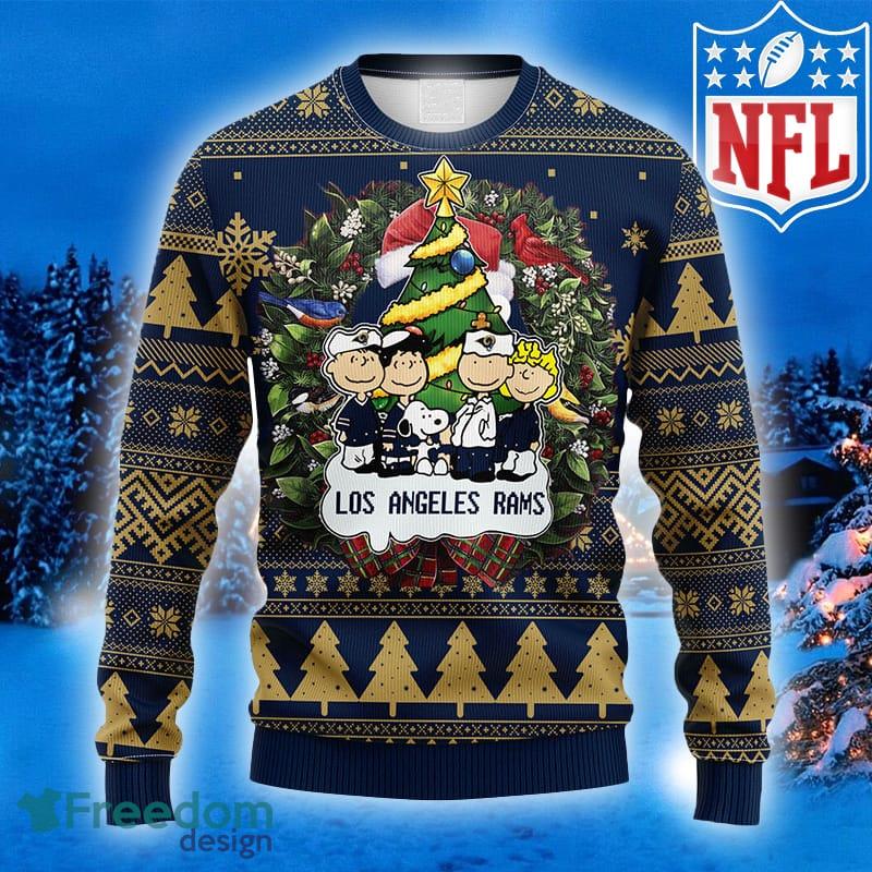 NFL Fans Los Angeles Rams Snoopy Dog Logo Ugly Christmas Sweater For Men  And Women - Freedomdesign
