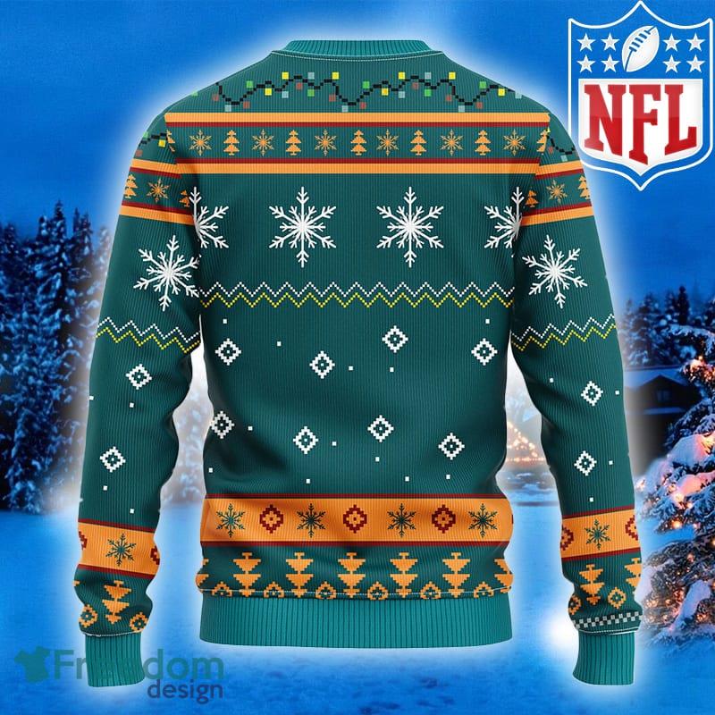 Miami Dolphins Fans Grch Ugly Christmas Sweater Gift - Freedomdesign