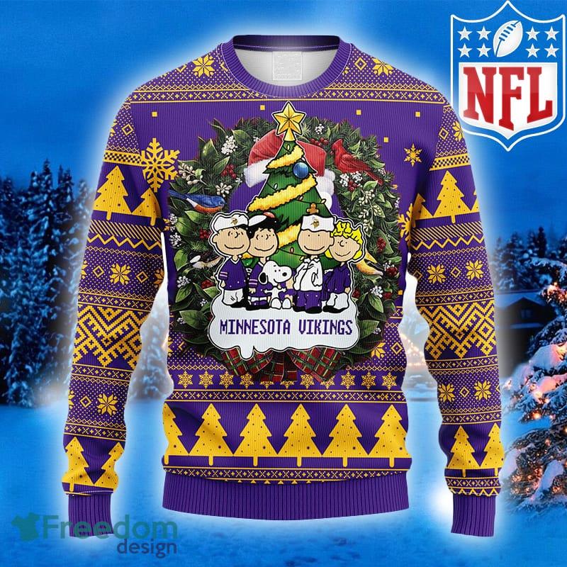NFL Fans Minnesota Vikings Snoopy Dog Logo Ugly Christmas Sweater For Men  And Women - Freedomdesign