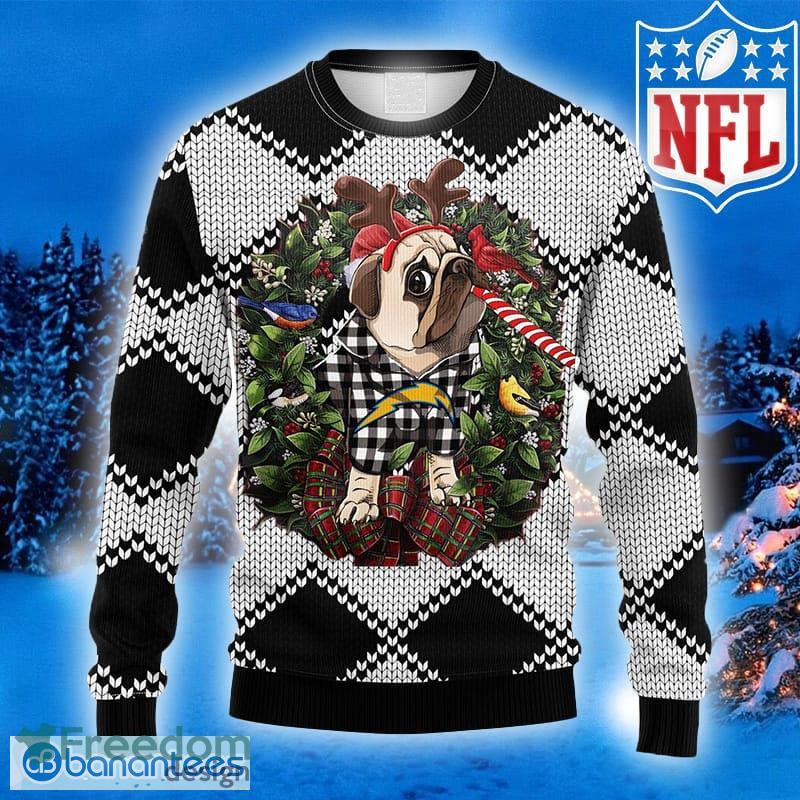 NFL Fans San Diego Chargers Pub Dog Logo Ugly Christmas Sweater For Men And  Women - Freedomdesign