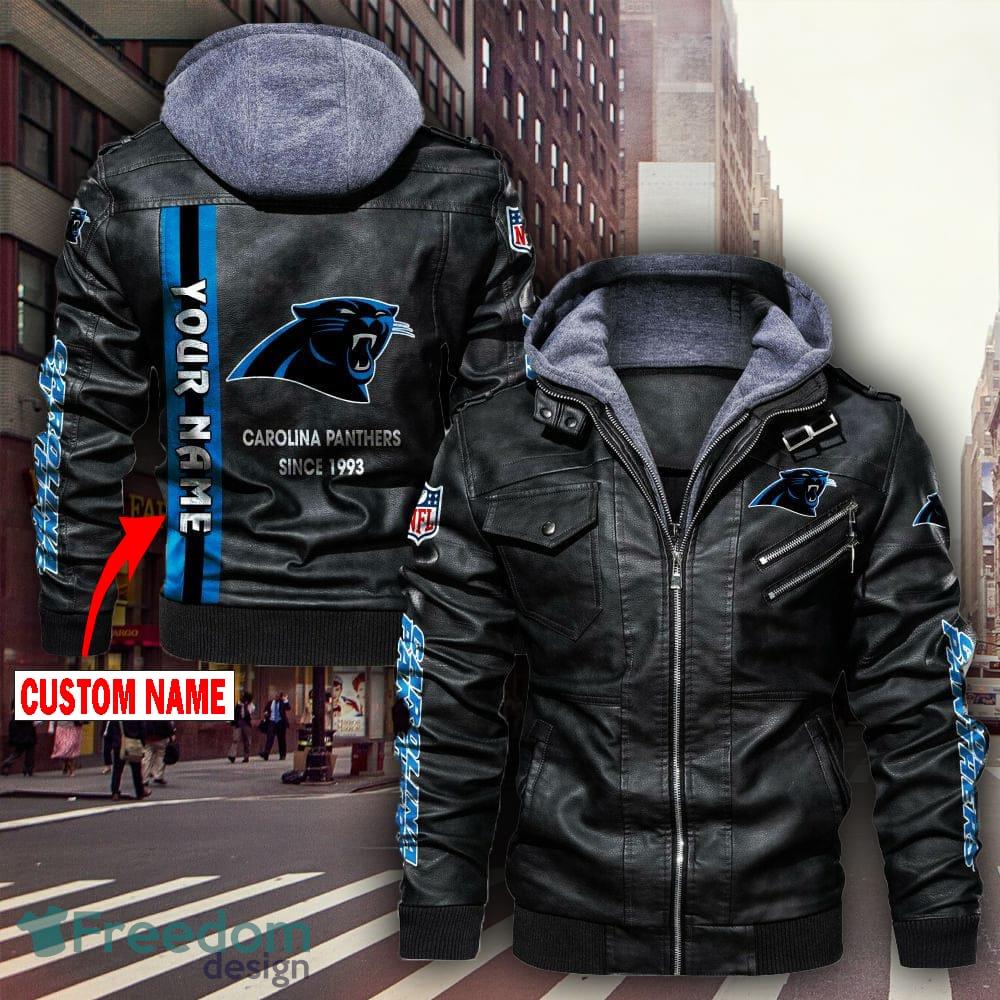 NFL Football Dallas Cowboys Logo Leather Jacket Black And Brown Custom Name  - Freedomdesign
