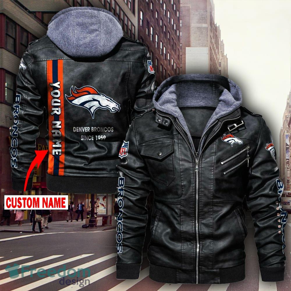 NFL Denver Broncos Leather Jacket