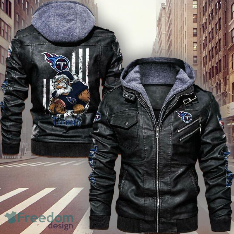 Tennessee Titans Leather Jacket Black Brow For Men And Women