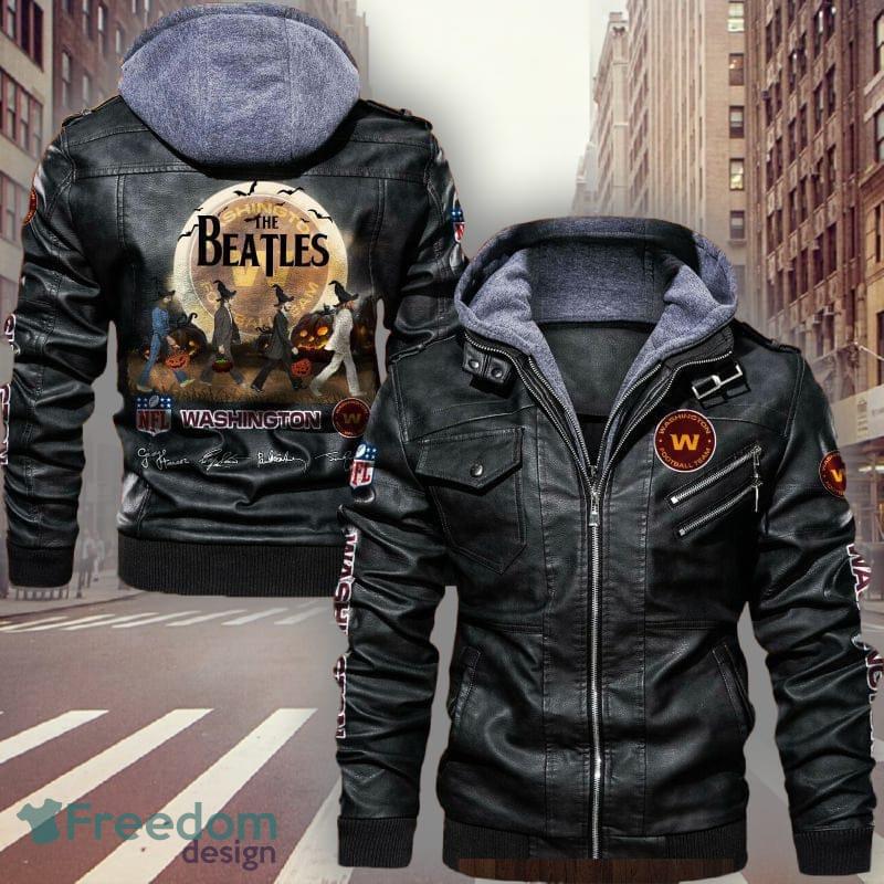 NFL Football Washington Football Team Logo 6 Black Brown Leather Jacket For  Fans - Freedomdesign