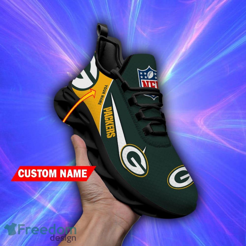 Green Bay Packers NFL Clunky Sneaker Style 5 Max Soul Shoes For Men, Women  - Freedomdesign