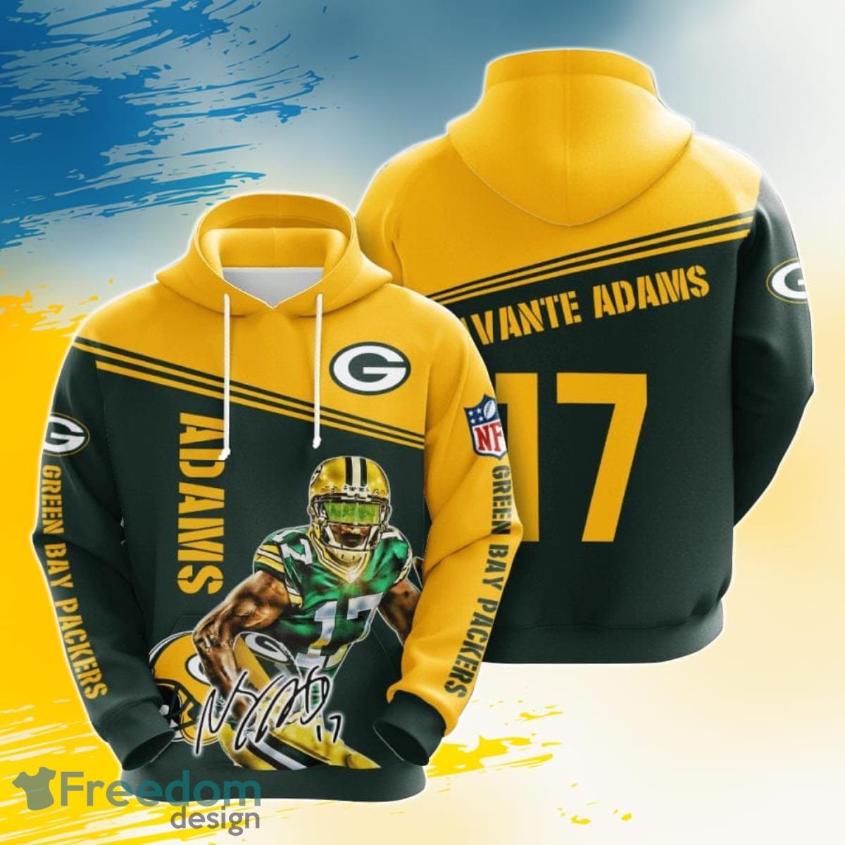 Green Bay Packers Players Logo Football 3D Hoodie Nfl 3D Unisex