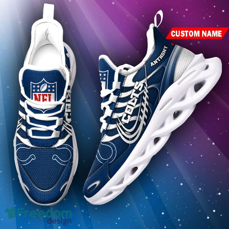 Personalized Name Indianapolis Colts NFL Chunky Sneakers Fans Max Soul  Shoes - Freedomdesign