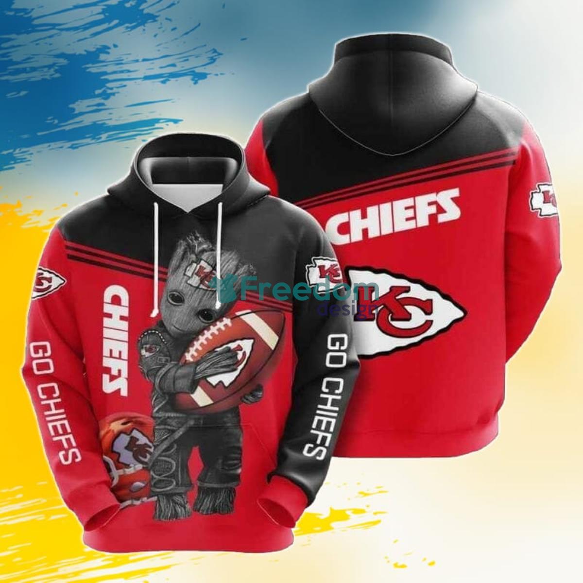 Sports Team Baby Groot Kansas City Chiefs No515 Pullover 3D Hoodie -  Inktee Store