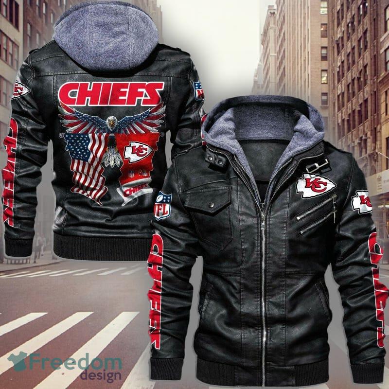 Kansas City Chiefs Leather Jacket Thermal Plush V05 - Tana Elegant