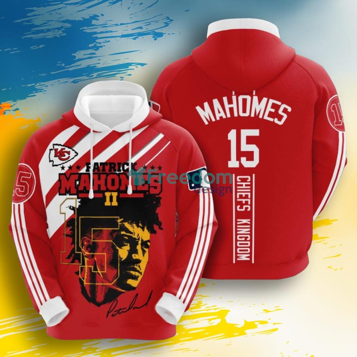 Kansas City Chiefs Mahomes Custom Name And Number 3d Hoodie