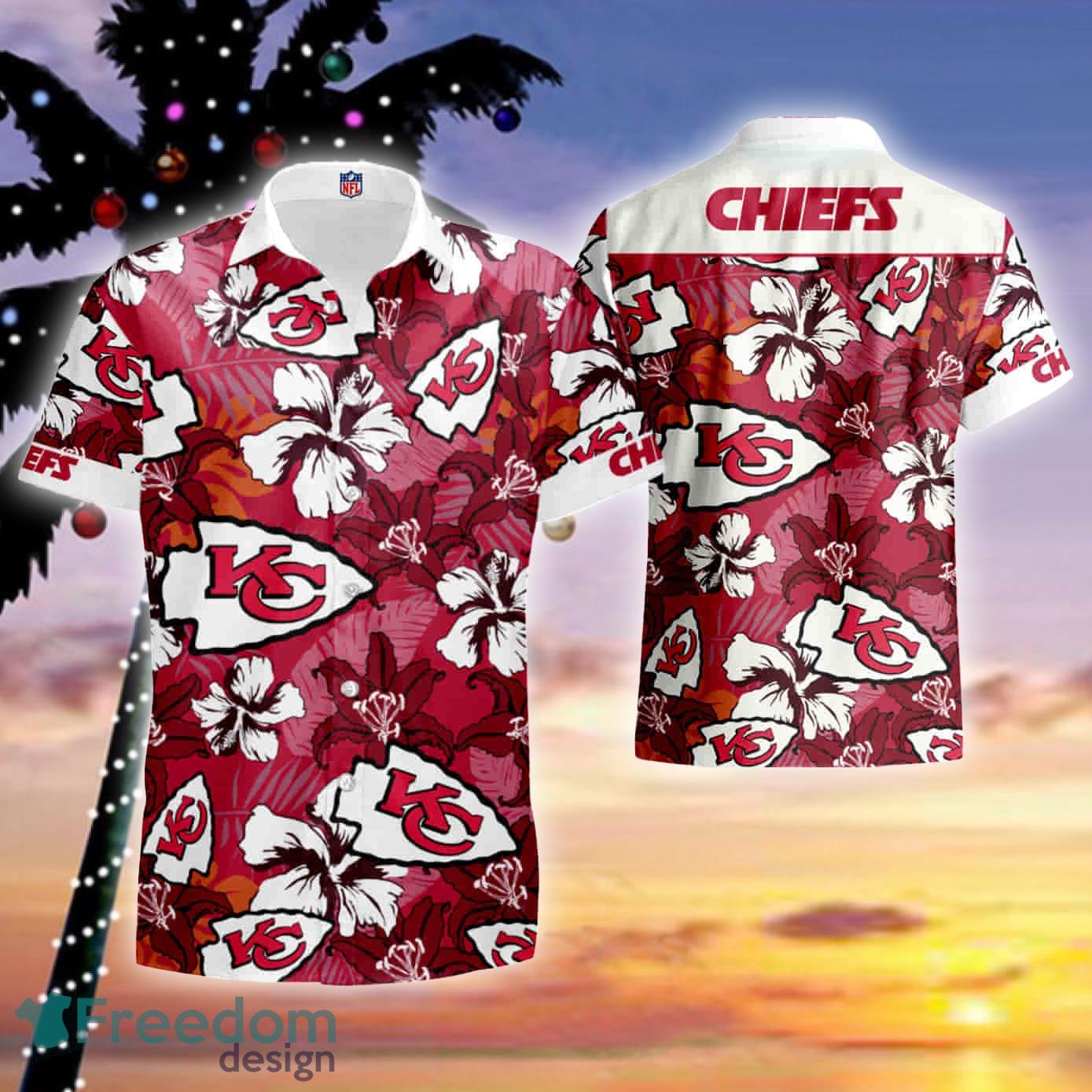 Nfl Kansas City Chiefs Fabric Combo Hawaiian Shirt And Short - Freedomdesign