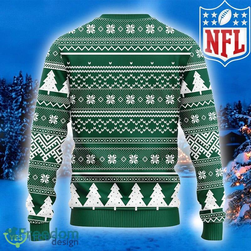 NFL New York Jets Skull Flower Ugly Christmas Ugly Sweater