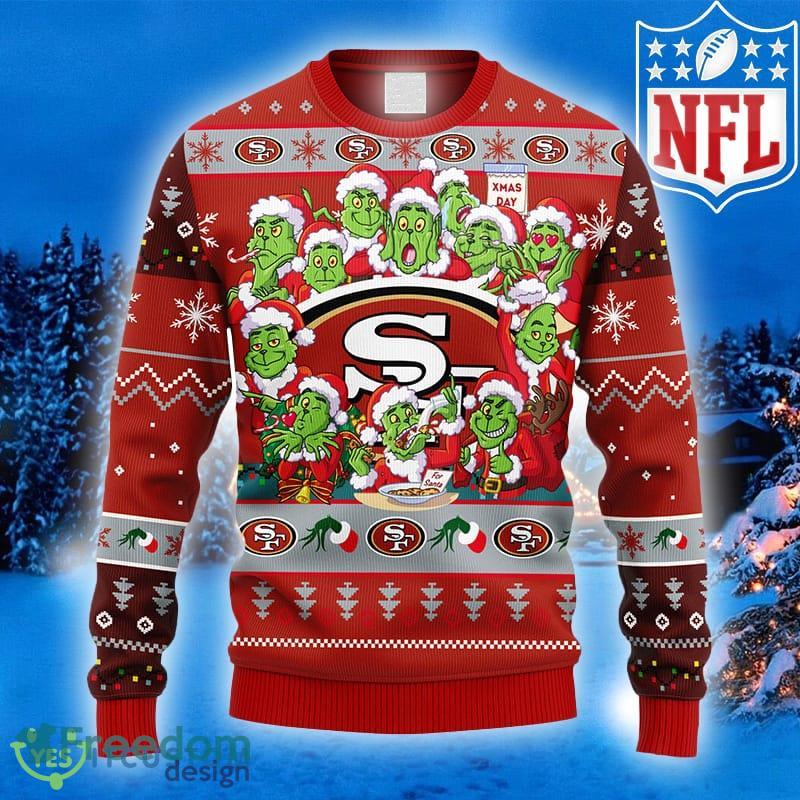 NFL San Francisco 49ers Christmas 3D Snowplow Ugly Sweater For Winter -  YesItCustom