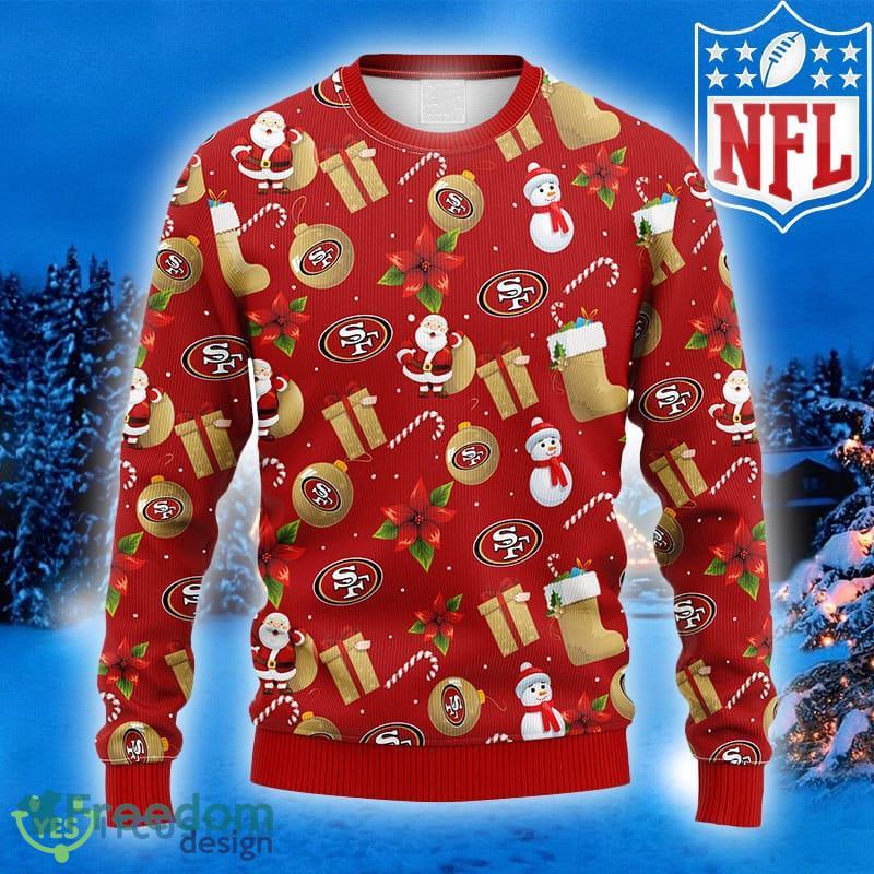 San Francisco 49ers Fans Christmas Seasonal Ugly Sweater Gift Men And Women  - Freedomdesign