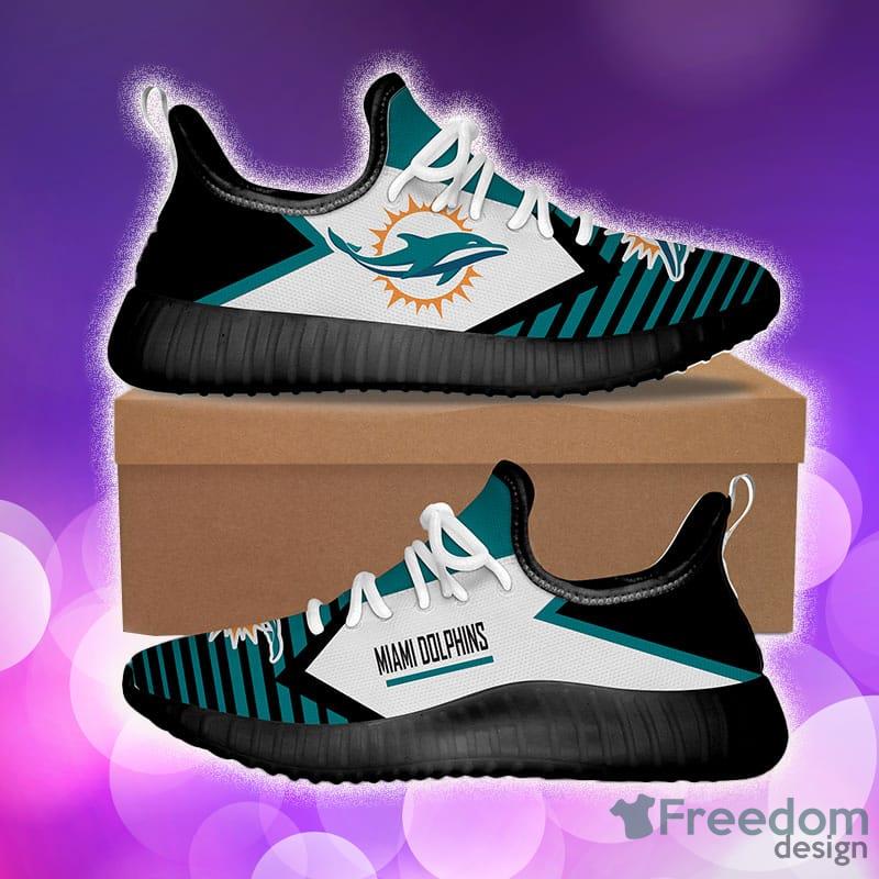 25% SALE OFF Miami Dolphins Sneakers Big Logo Yeezy Shoes – 4 Fan Shop