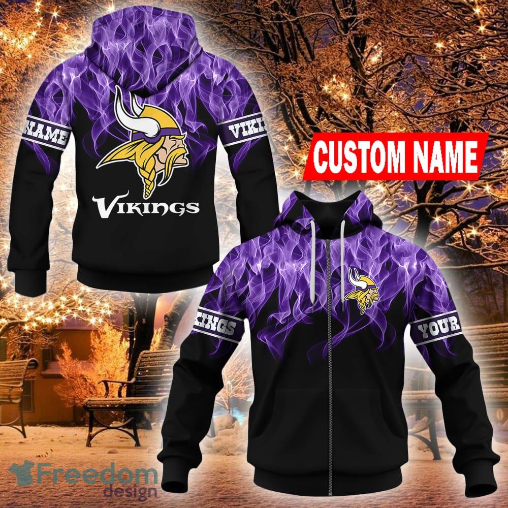 Minnesota Vikings All Time Pullover And Zippered Hoodies Custom 3D