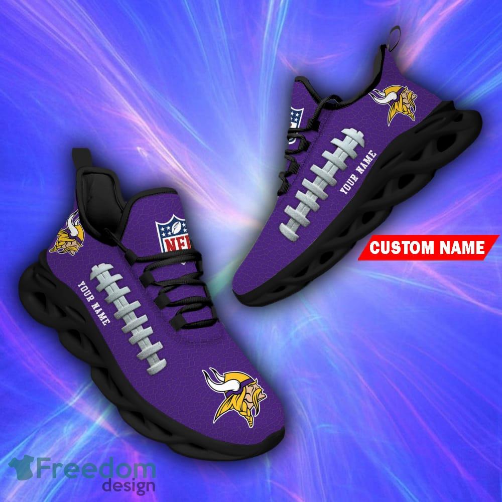 Minnesota Vikings NFL Max Soul Shoes Custom Name Sneakers Running Shoes -  Freedomdesign