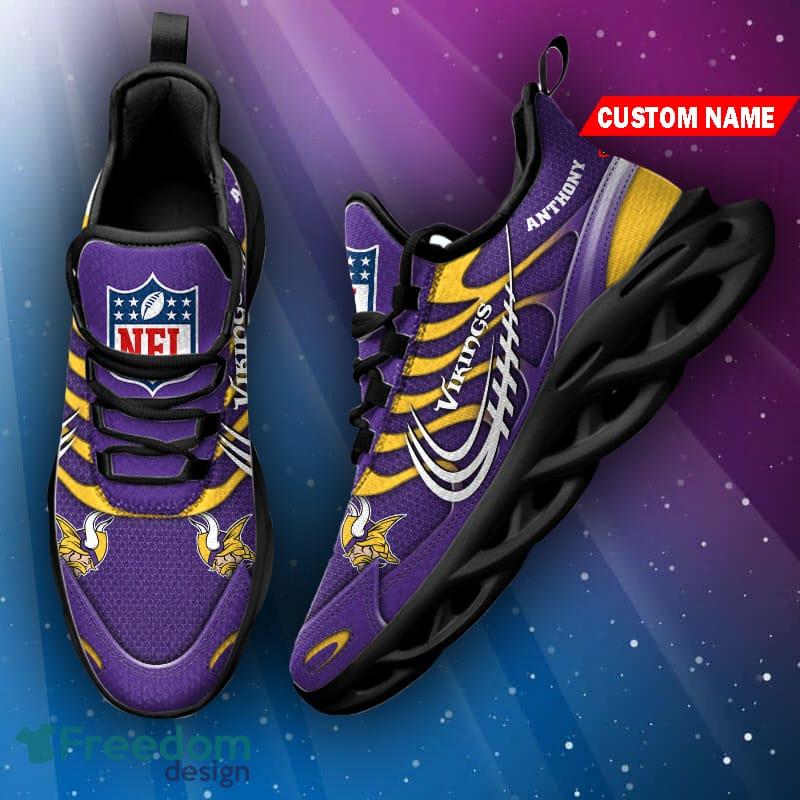 Minnesota Vikings NFL Custom Name Max Soul Shoes For Men And Women -  Banantees