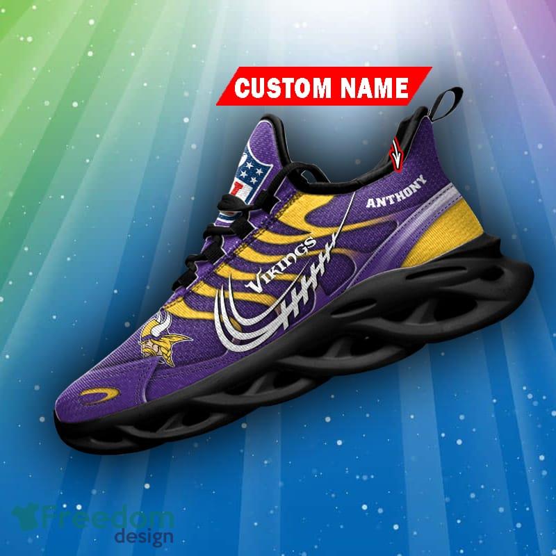 Minnesota Vikings Cool Max Soul Snesker Running Shoes Personalized Name -  Freedomdesign