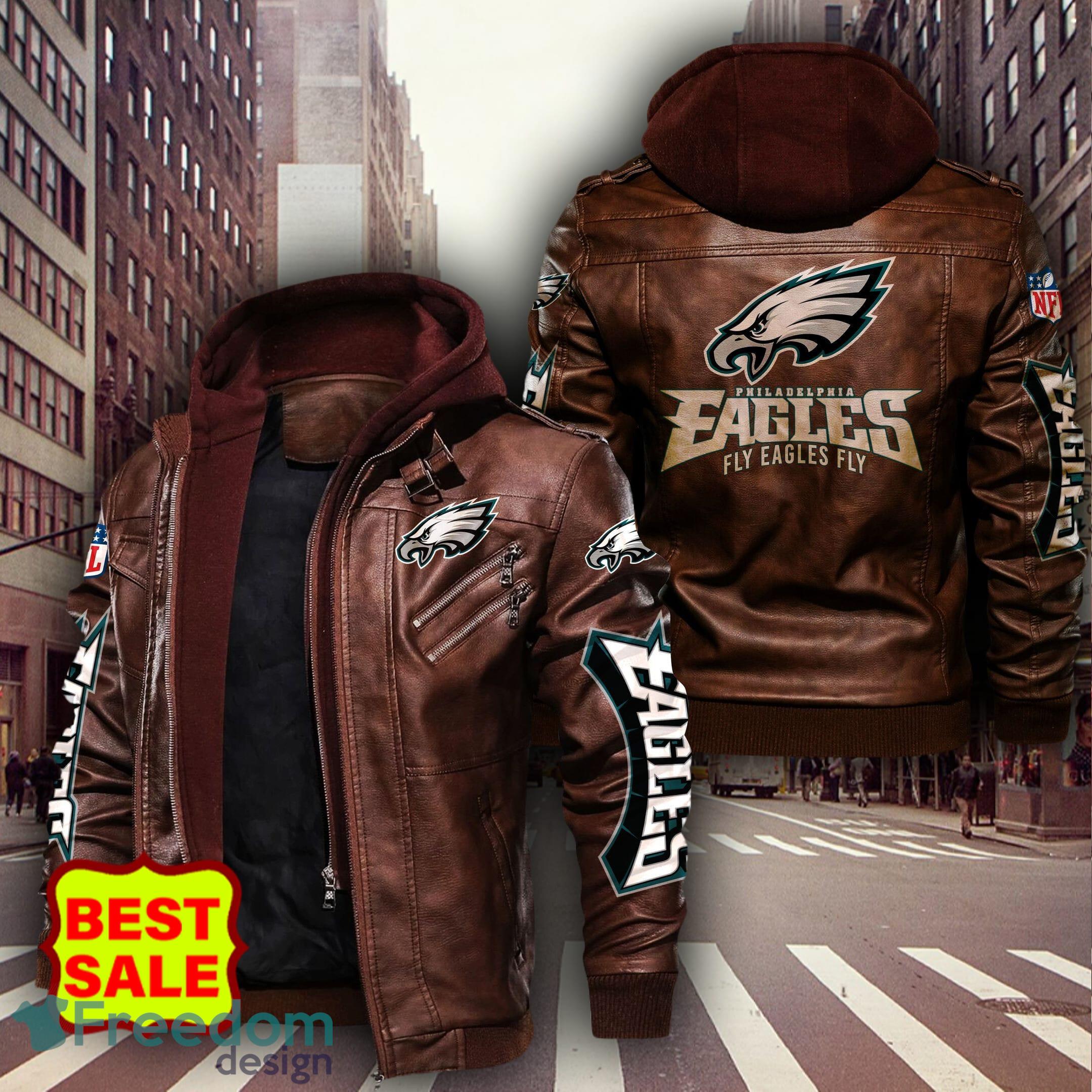 Vintage Philadelphia Eagles NFL Leather Bomber Jacket|Skinler