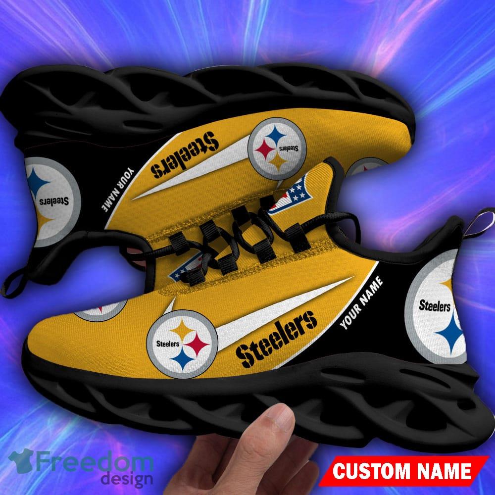 Nfl Pittsburgh Steelers Custom Name Max Soul Shoes Chunky Sneakers