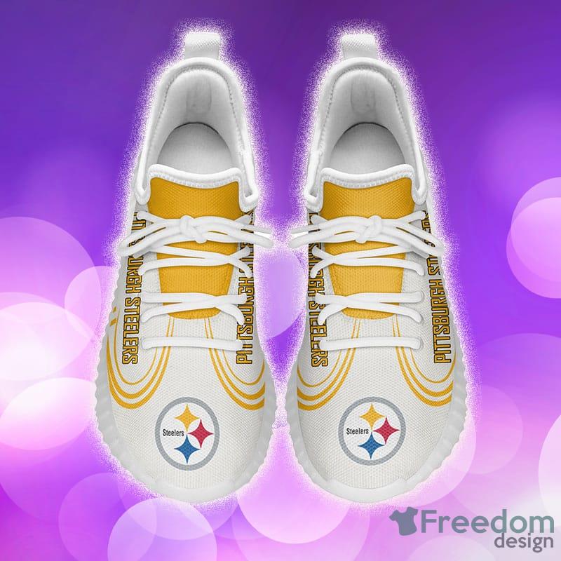 25% SALE OFF Pittsburgh Steelers Women's Sneakers Yeezy Shoes – 4 Fan Shop