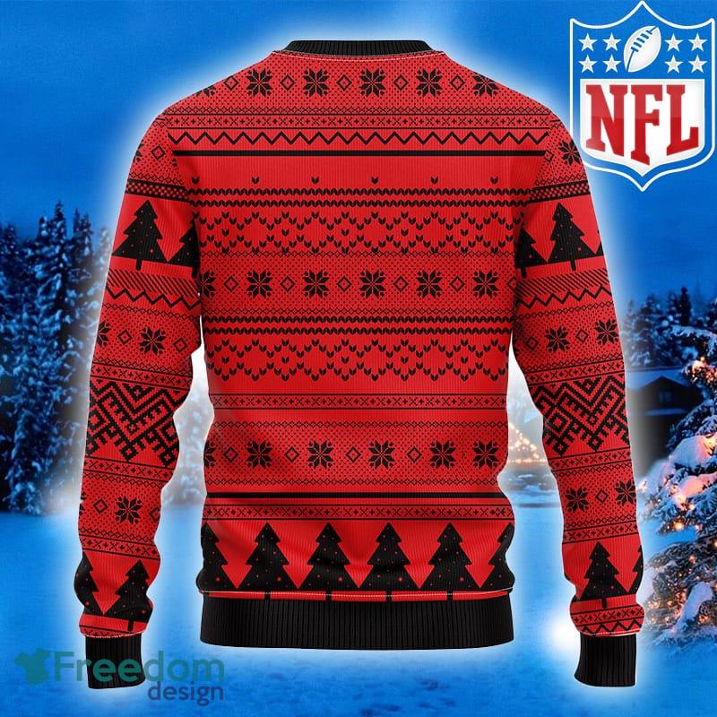 NFL Tampa Bay Buccaneers Skull Red Christmas Ugly Sweater - T