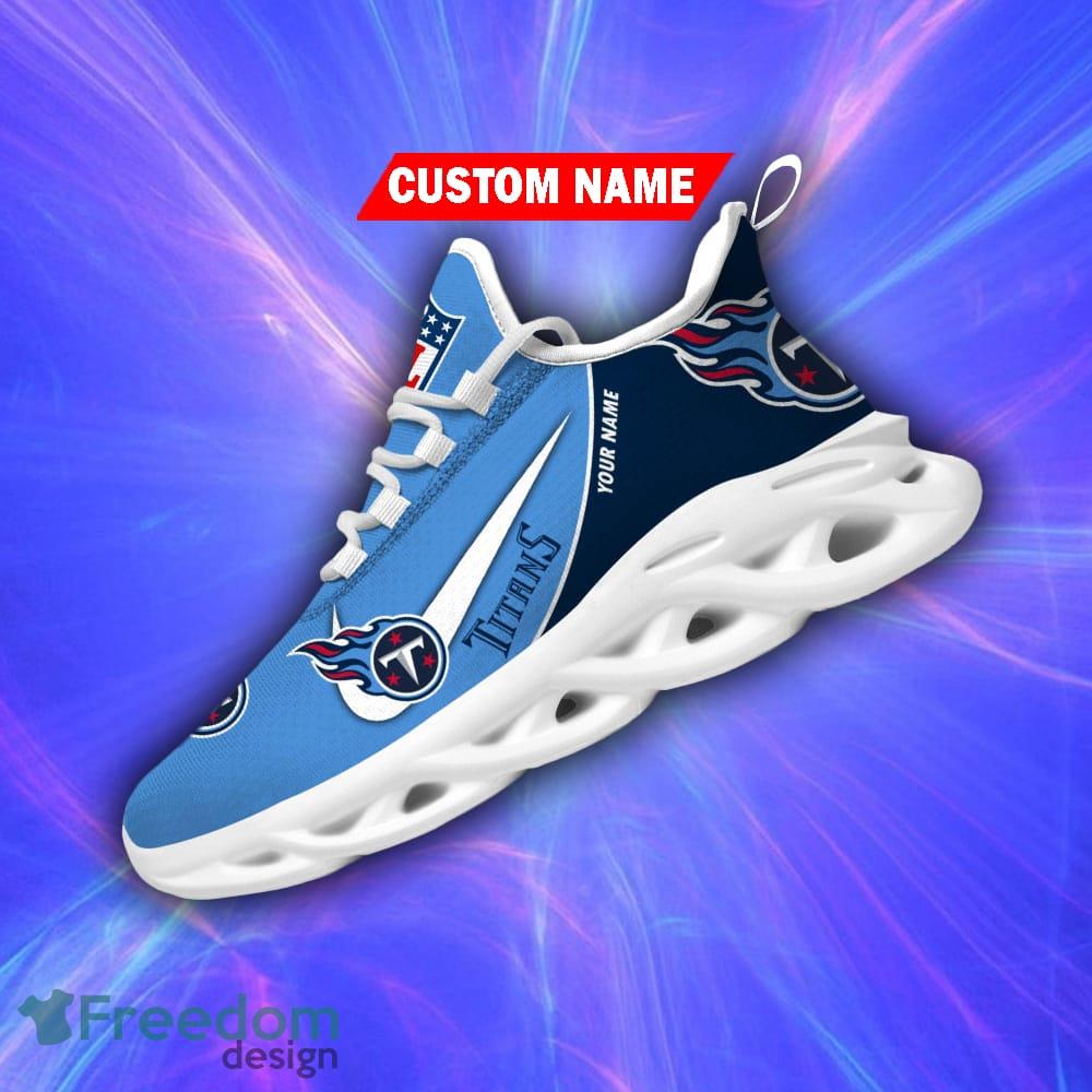 Tennessee Titans Chunky Shoes NFL Football Team Custom Name Max Soul  Sneakers - Freedomdesign