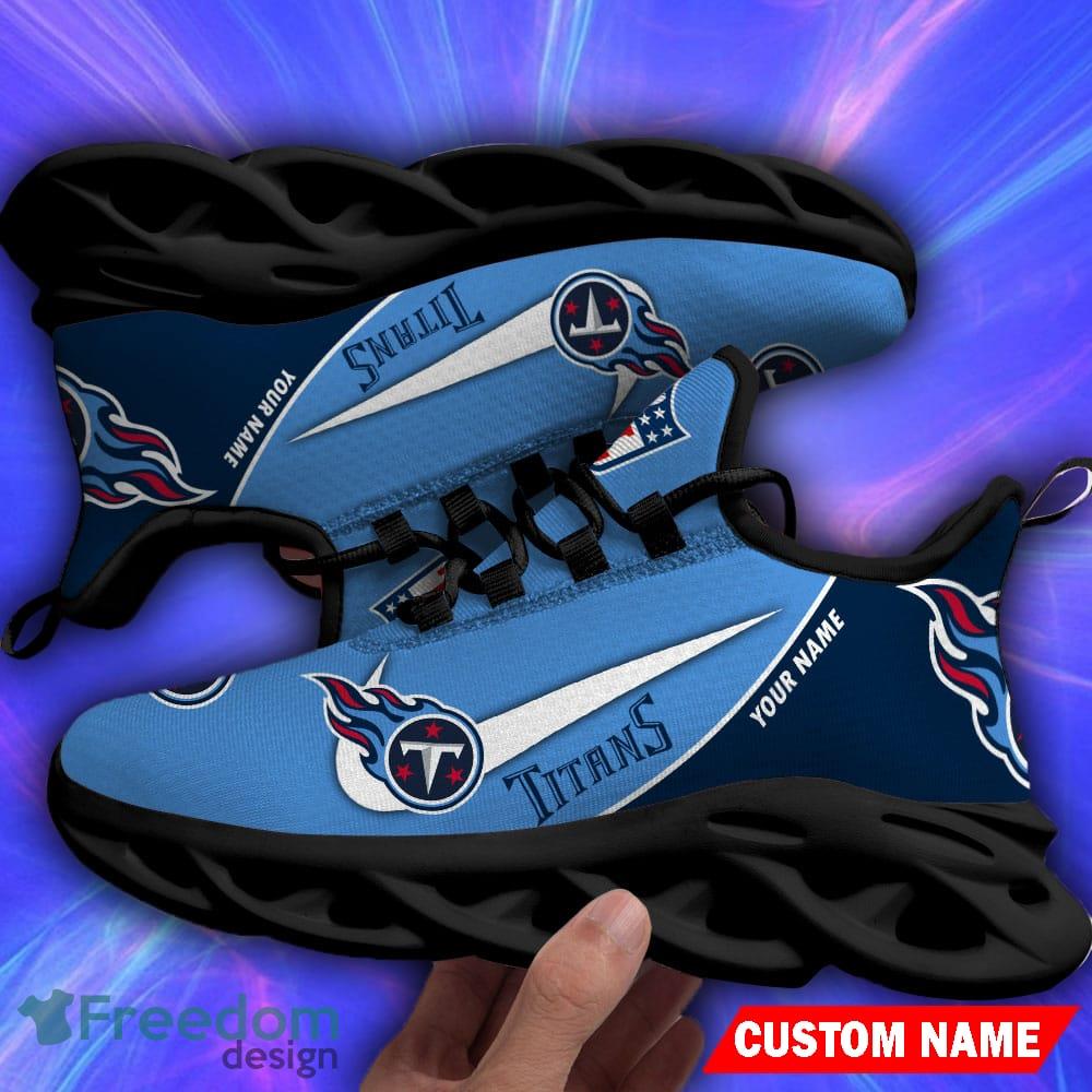 Tennessee Titans Chunky Shoes NFL Football Team Custom Name Max Soul  Sneakers - Freedomdesign