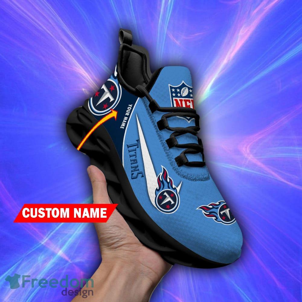 Tennessee Titans Chunky Shoes NFL Football Team Custom Name Max Soul  Sneakers - Freedomdesign