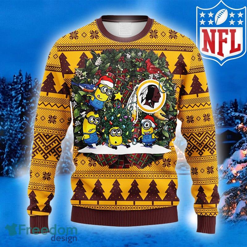 Washington Redskins Minion Christmas AOP Sweater