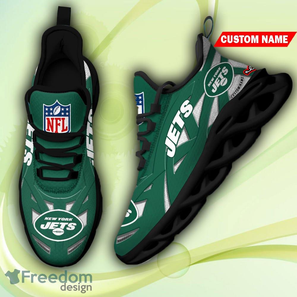 New York Jets NFL Clunky Sneakers Custom Name Sport Max Soul Shoes For Fan