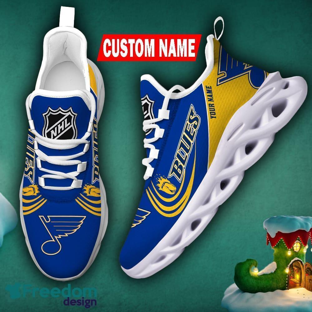 St Louis Blues Custom Name Personalized Max Soul Sneaker Running
